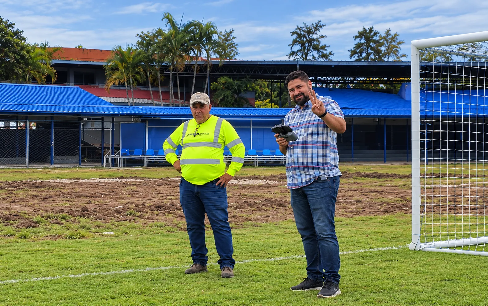 equipo de trabajo en el campo
